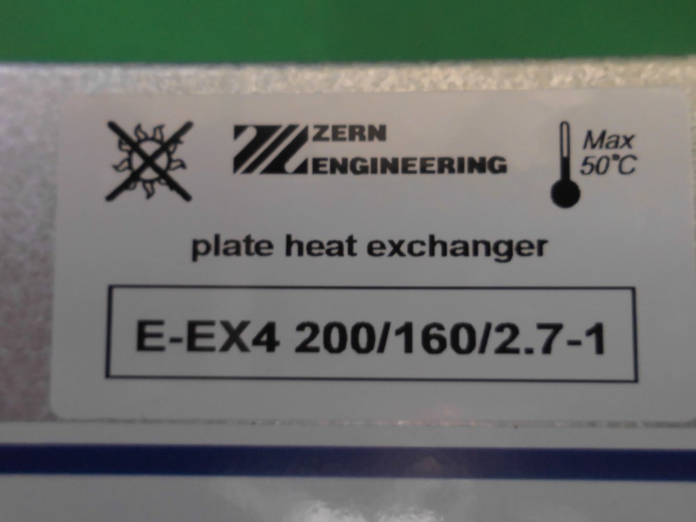 W&auml;rmetauscher 200x200x160x2,7 Polymer Enthalpie