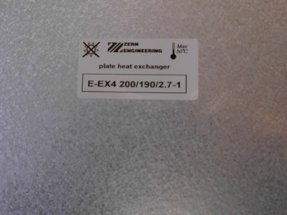 Wärmetauscher 200x200x190x2,7 Polymer Enthalpie