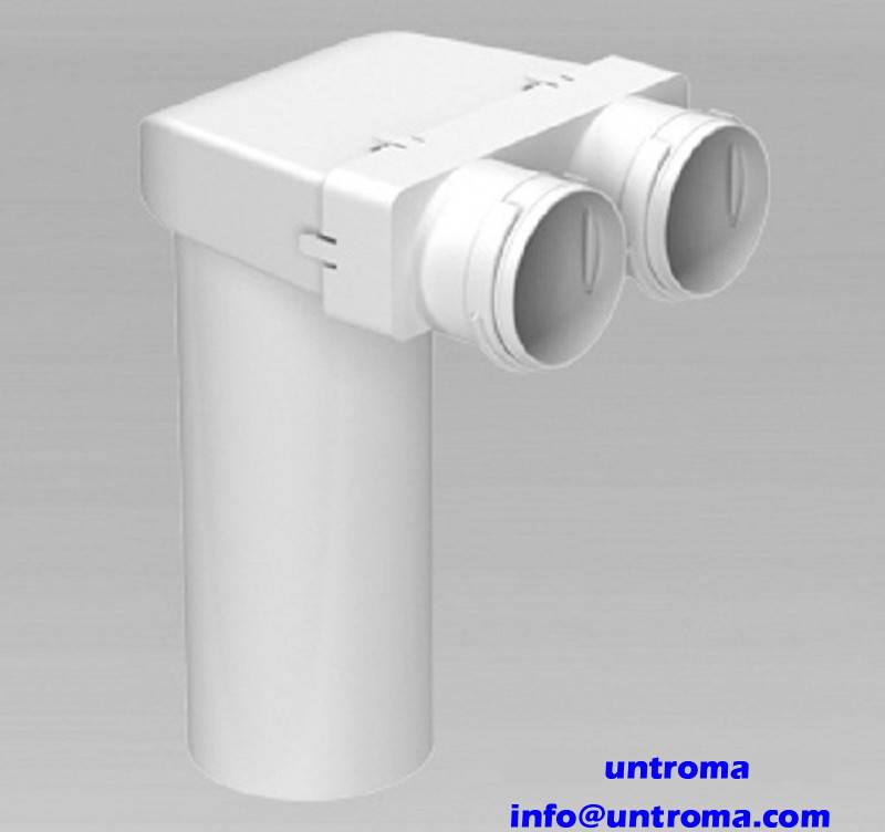 Uniflex Deckenverteiler DN75 PP 2-Fach 20 Stück