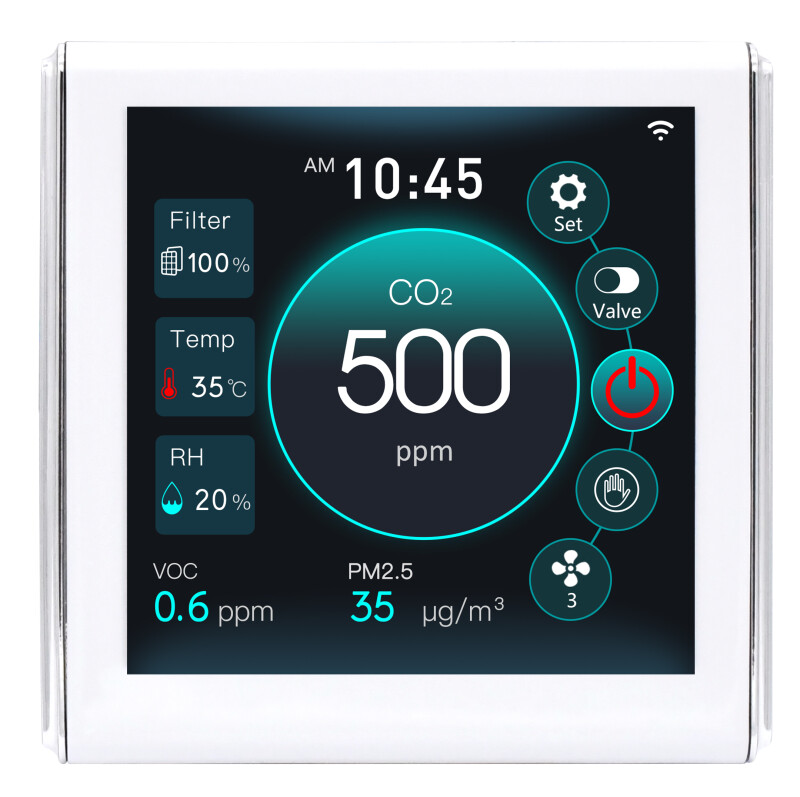 Untroma EC-Lüftungsregler S17 stufenlos,  CO2, Feuchtigkeit, Feinstaub, VOC