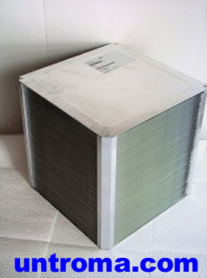 Wärmetauscher 200x200x160x2,4 Aluminium