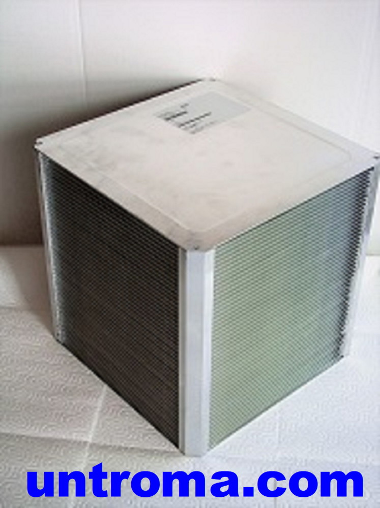 Wärmetauscher 300x300x300x3,0 Aluminium
