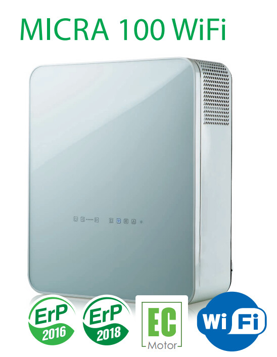 Micra 100Wifi Lüftungsgerät 100m³/h...