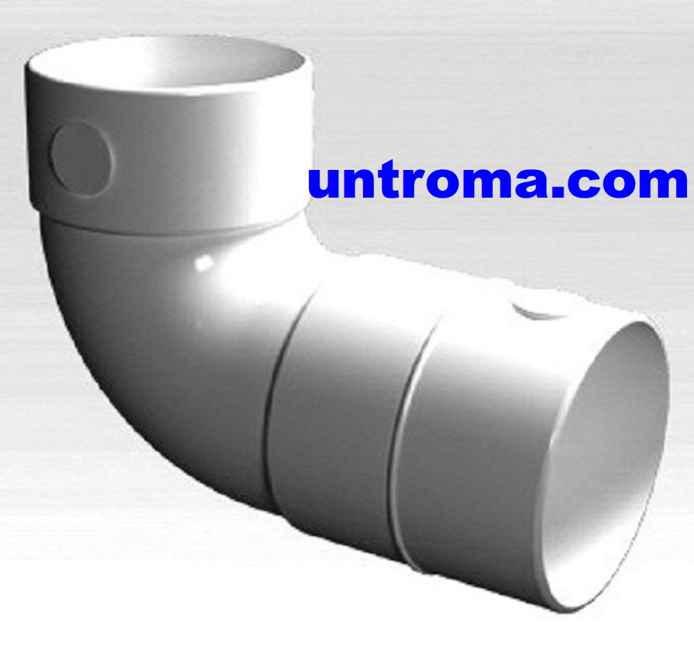 Uniflex Bogen 90° PVC DN75